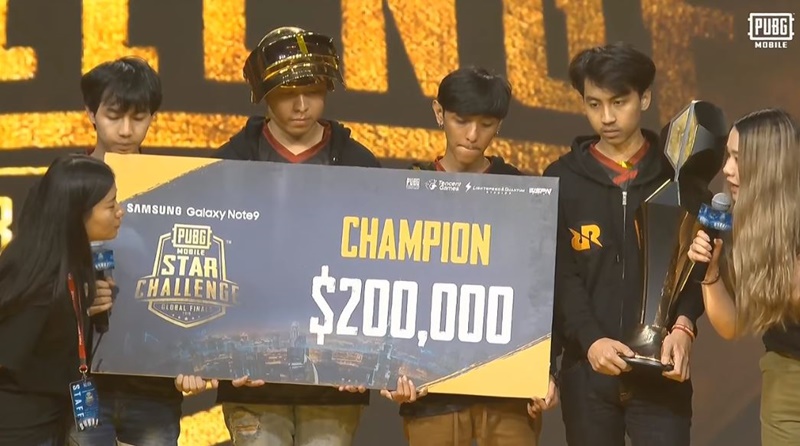 RRQ Athena Are Champions of The PUBG MOBILE Star Challenge 2018