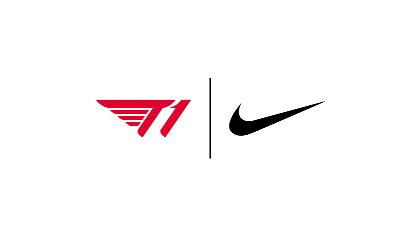 T1 x Nike Logo Lockup