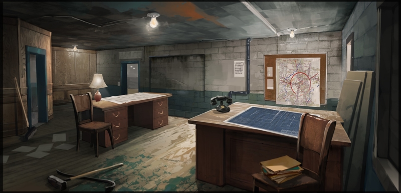 R6S Grand Larceny Concept art HeistRoom