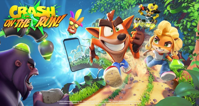 c3709b78 e226 4f7f b249 7317f8b2faa6 Crash Bandicoot On The Run Key Art