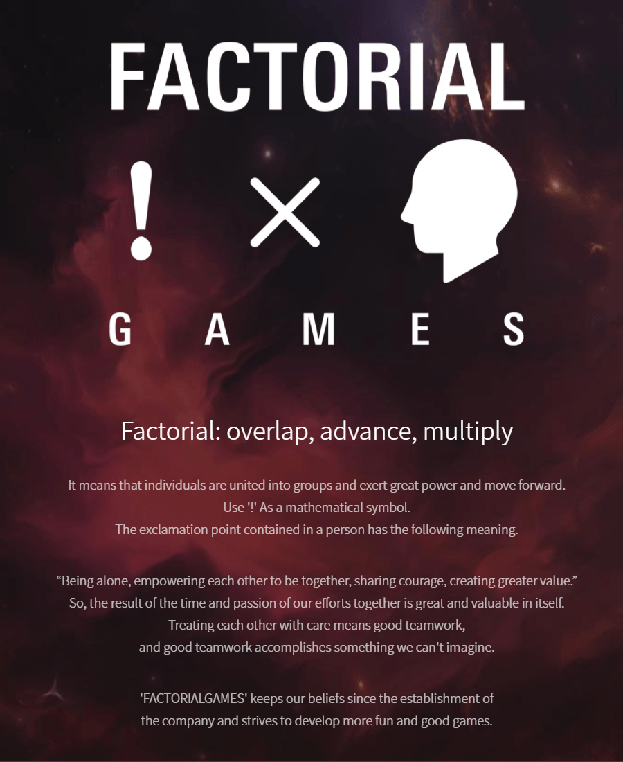 Factorial Games corporate identity