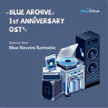 Blue Newtro Turntable