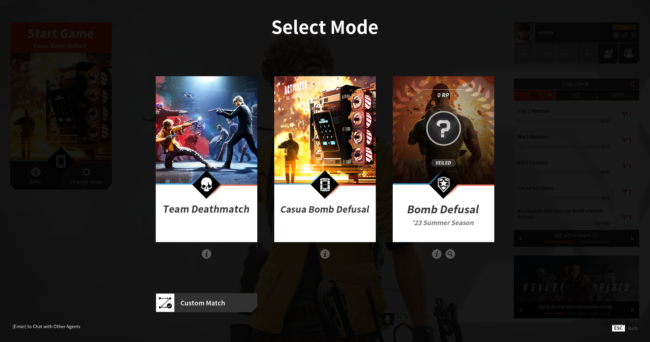 Select Mode UI