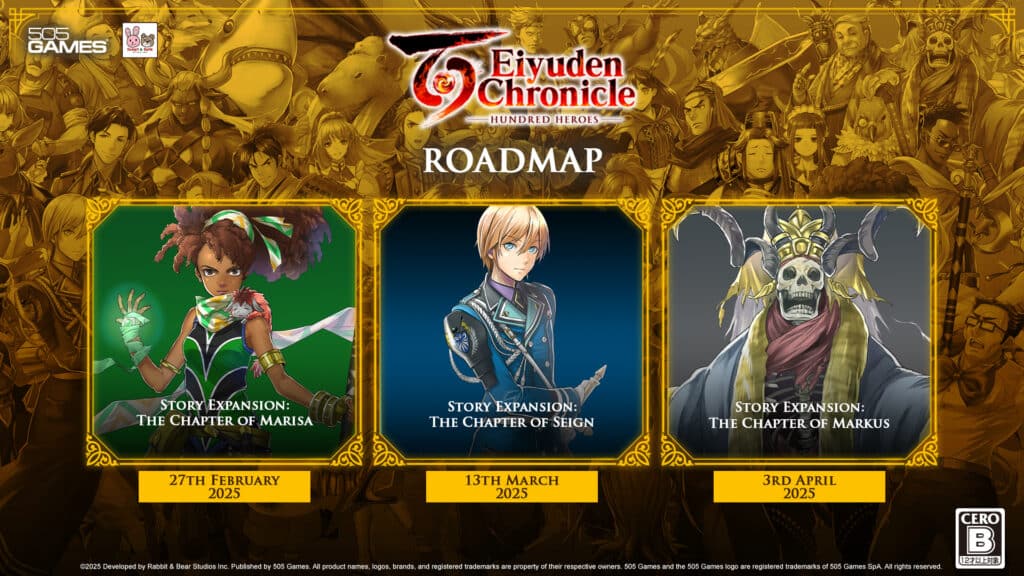 Eiyuden DLC Roadmap Cero No Platforms