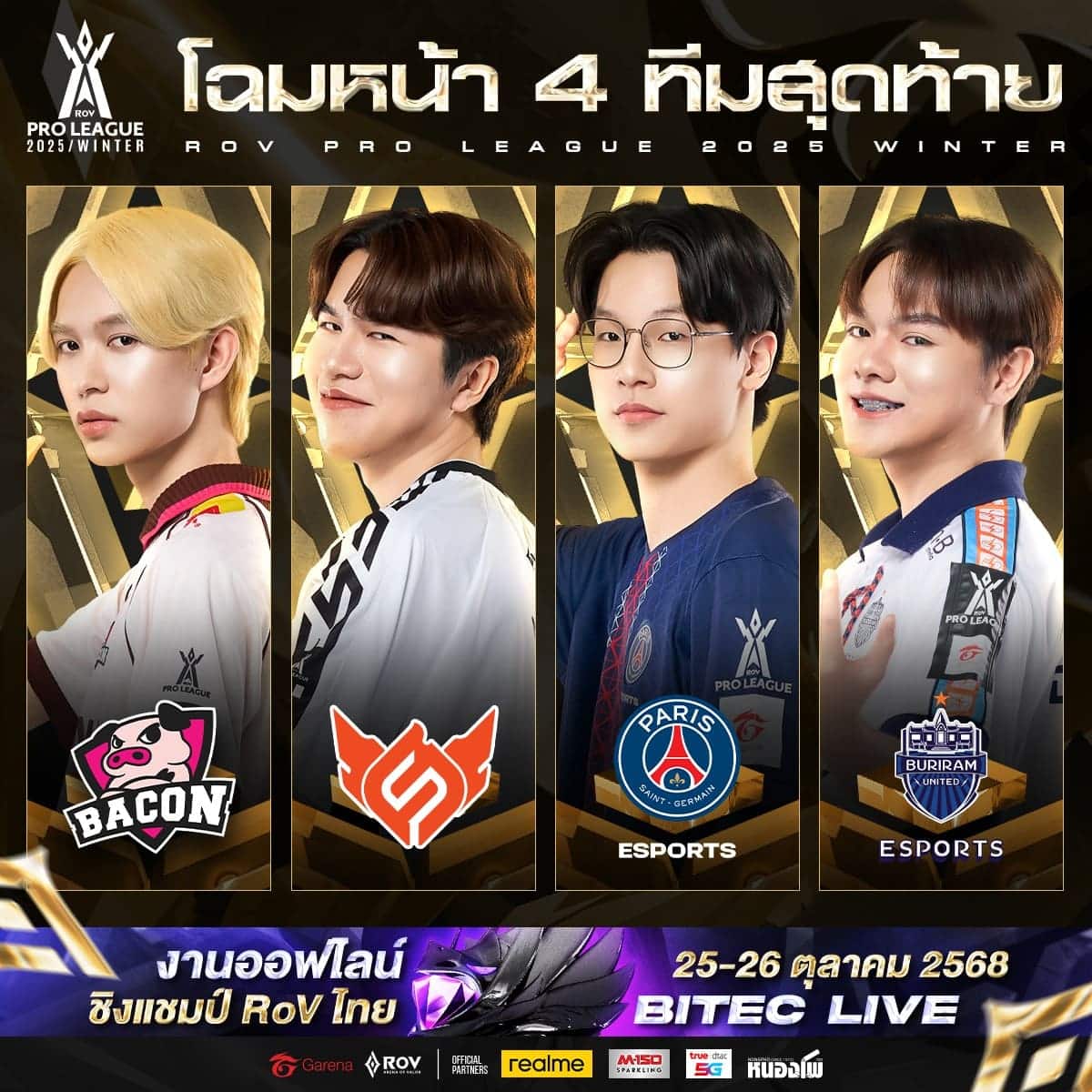 RPL 2025 Winter โฉมหน้า 4 ทีมสุดท้าย