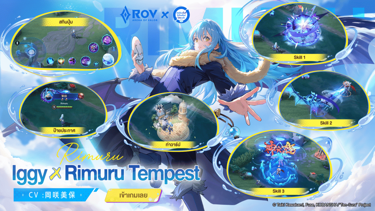 สกินคอลแลบส์สุดพิเศษของ Iggy จอมมาร Rimuru Tempest จุติใน RoV แล้ว