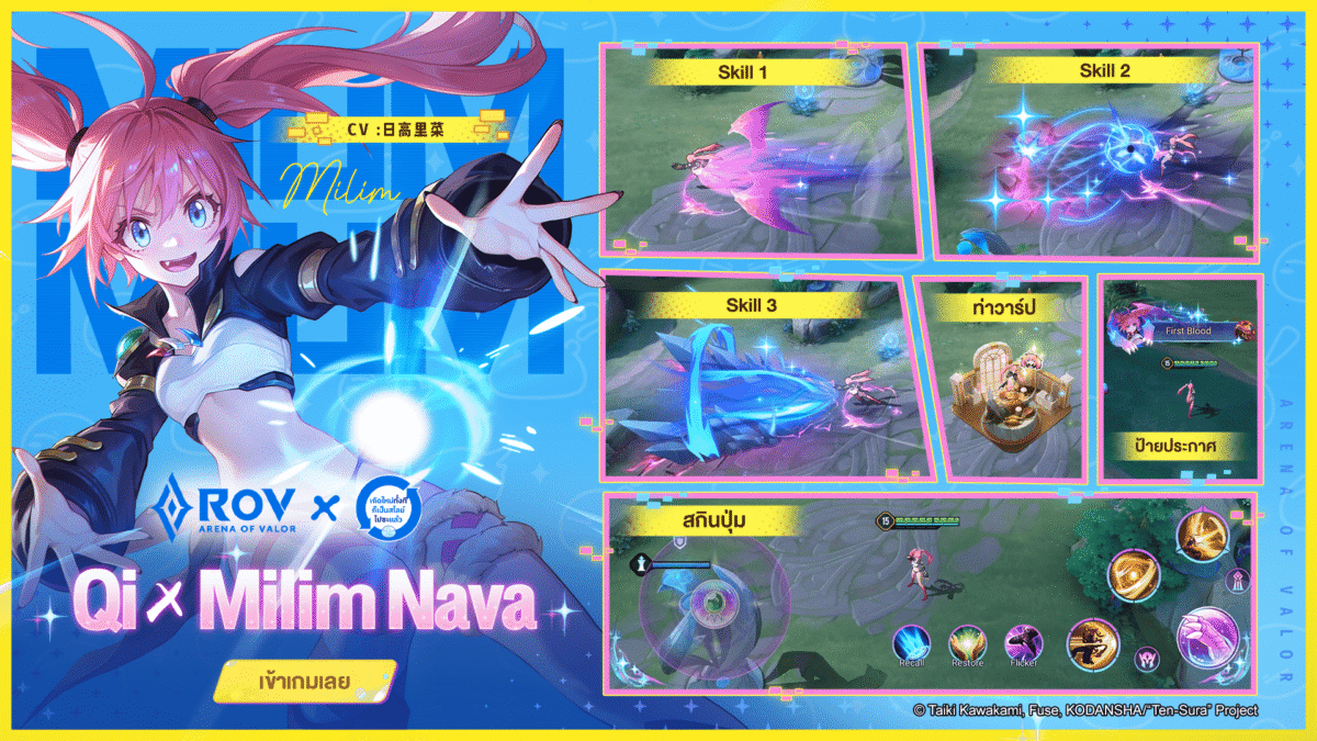 สกินคอลแลบส์สุดพิเศษของ Qi ทรราชแห่งการทำลาย Milim Nava ปรากฏตัวอย่างย