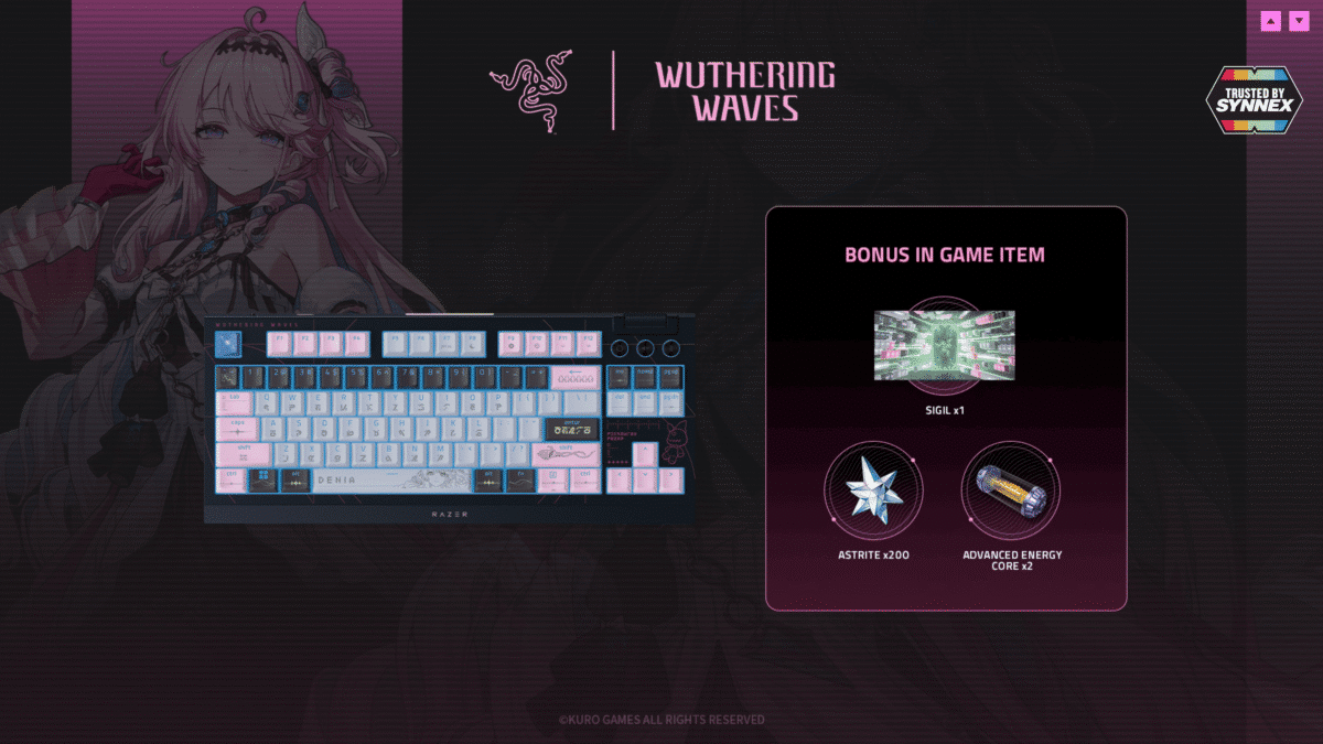 Razer BlackWidow V4 TKL HyperSpeed – Wuthering Waves Edition