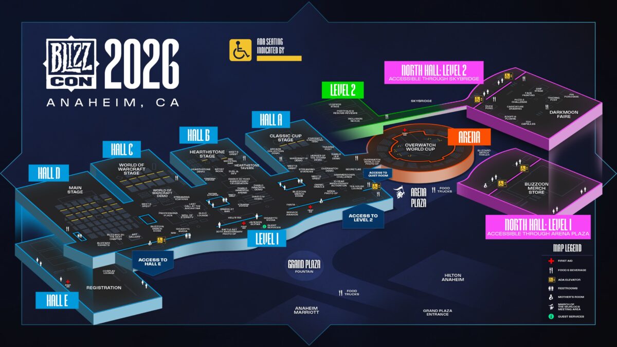 BlizzCon 2026 – Show Floor Map