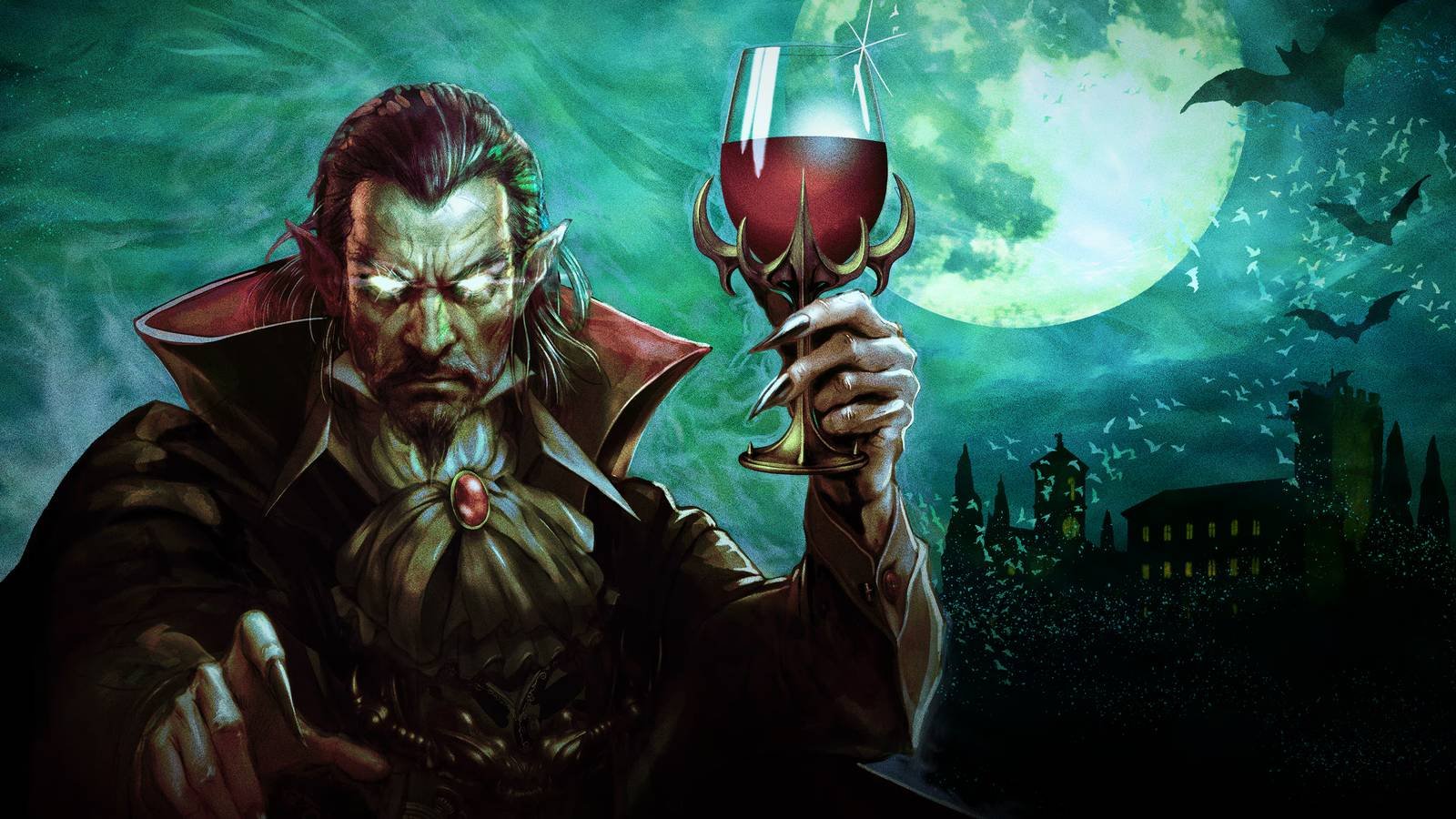 vampire crawlers wine glass